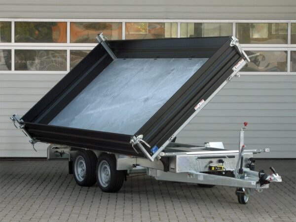 Humbaur HTK 3500.37 STAHL E-Pumpe – Stahlbordwand Schwarz