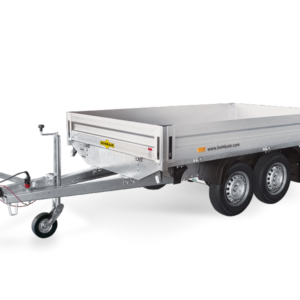 Hochlader Tandemanhänger HUMBAUR Serie 2000n Kasteninnenmaß 3100 x 1850 x 350 mm, Gesamtgewicht 3500 kg HT 353118