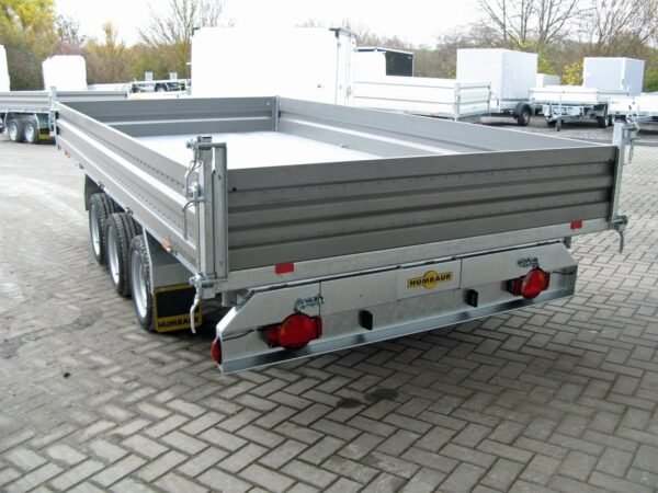 Humbaur HTK 3500.41 STAHL Tridem 3 Achser NEU – Stahlbordwand Schwarz