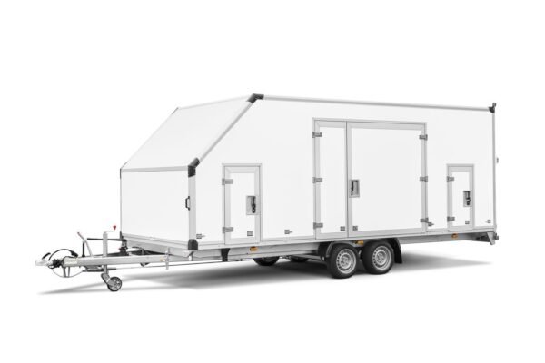 Fahrzeugtransporter Zweiachser HUMBAUR Serie 4000 MTKB355724-22 Fahrzeugtransportkoffer kippbar