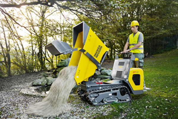 DT10-FKS.png Wacker Neuson DT10 Minidumper mit Frontkippmulde und Selbstladeschaufel 1.000kg Zuladung