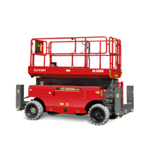 MAGNI ES1418RT Elektro-Scherenarbeitsbühne geländegängig – 14,3 mtr.