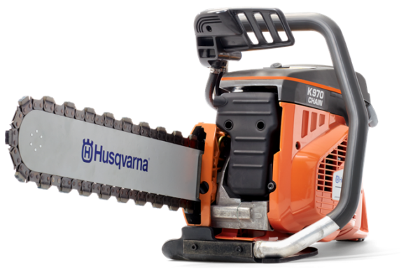 HUSQVARNA K 970 CHAIN benzinbetriebene Beton-Kettensäge mit Vari-Kette und Schwert 450 mm
