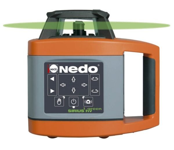 Nedo_Sirius_1_HV_green_Strahl.jpg NEDO SIRIUS 1 HV „green“ im Set mit Stativ und Flexilatte – Rotationslaser horizontal & vertikal