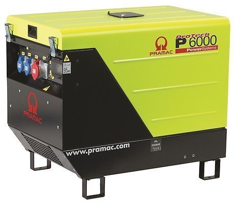 PRAMAC P 6000 TYA AVR dieselbetriebener Stromerzeuger 230 / 400 V | 6,9  kVA (E-Starter)