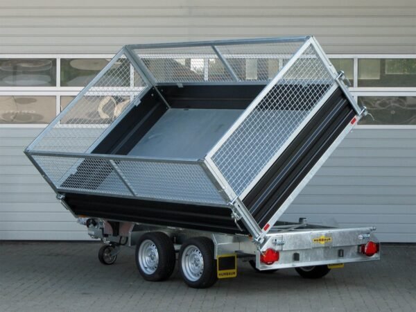 Humbaur HTK 3500.31 STAHL E-Pumpe, Gitteraufsatz, Rampen, Stützen