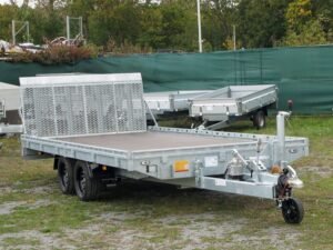 Hapert Indigo HT-2 – 3500 – 4550 x 2000 Kipphydraulik, Parabelfederung, Reling, Rampe