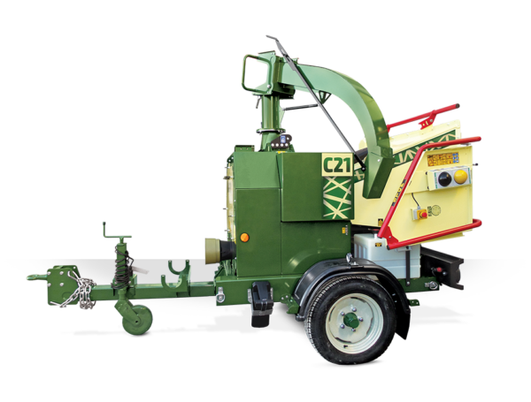 NEGRI Holzhäcksler C21 / Häcksler mit Straßenfahrwerk für Traktor