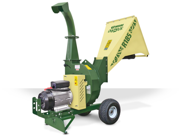 NEGRI Biohäcksler R185 / Elektro-Häcksler mit Transporträder
