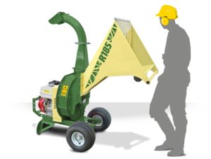 NEGRI Biohäcksler R185 / Benzin-Häcksler mit Transporträder