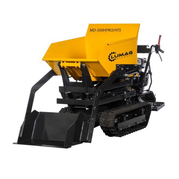 LUMAG MD500HPROHTS Minidumper Hochkipper mit Frontkippmulde und Selbstladeschaufel 500 kg Zuladung