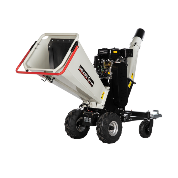 LUMAG RAMBO-HC15PRO – Benzin-Trommelhäcksler mit Pendelachse