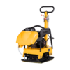 LUMAG RPi25N – Rüttelplatte reversierbar mit 131 kg inkl. Transportfahrwerk und Gummimatte