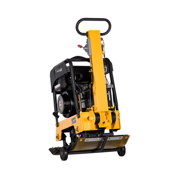 LUMAG RPi31D – Rüttelplatte reversierbar mit 199 kg inkl. Transportfahrwerk und Gummimatte
