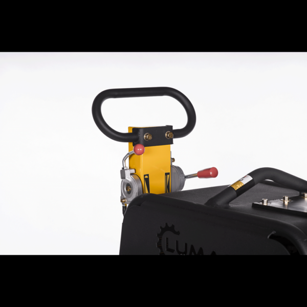 LUMAG RPi38D – Rüttelplatte reversierbar mit 292 kg inkl. Transportfahrwerk und Gummimatte