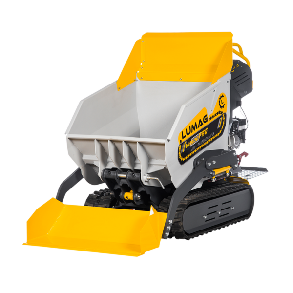 zoom-pb-vh500apro-serie-1.png LUMAG VH500-PROA Minidumper mit Frontkippmulde und Selbstladeschaufel 500 kg Zuladung